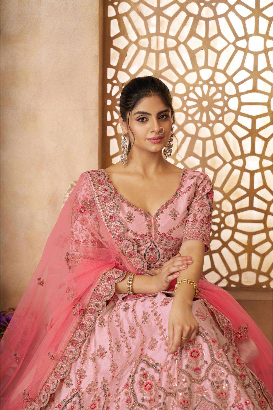 Ynf Pure Silk RIN230 14 Lehengas Wholesale Fancy Lehenga Silk Lehenga Embroidered Lehenga Manufacturer