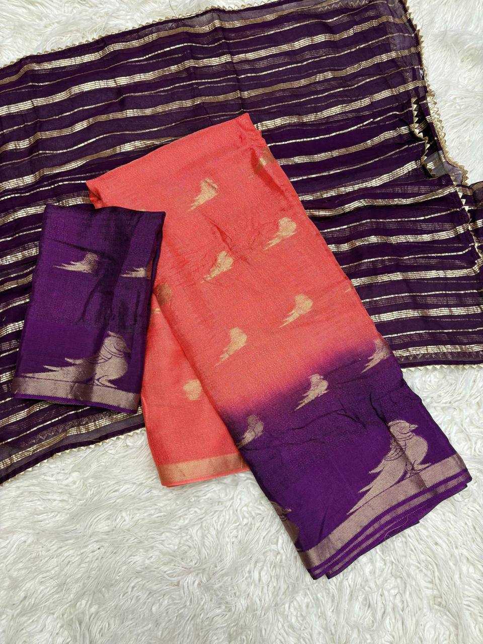 Ynf Pure Viscos RIN124 Parrot Half Sarees Wholesale Party Wear Sarees Fancy Sarees Ladies Sarees Manufacturer