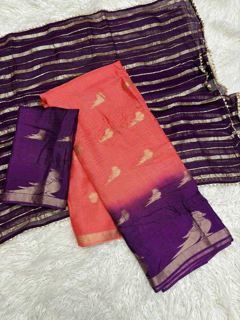 Ynf Pure Viscos RIN124 Parrot Half Sarees Wholesale Party Wear Sarees Fancy Sarees Ladies Sarees Manufacturer