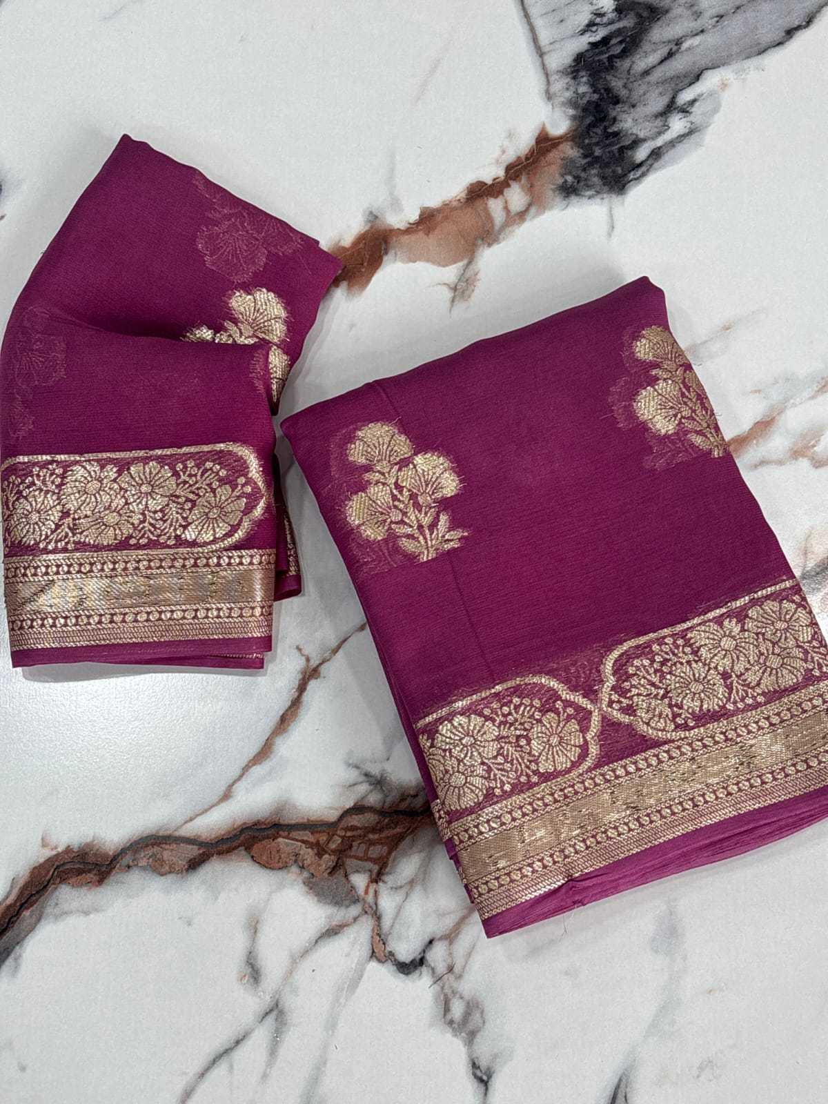 Ynf Pure Viscos RIN178 shown Sarees Wedding Collections Festive Collections Wholesale Georgette Sarees Zari Border Sarees Viscose Saree Manufacturer