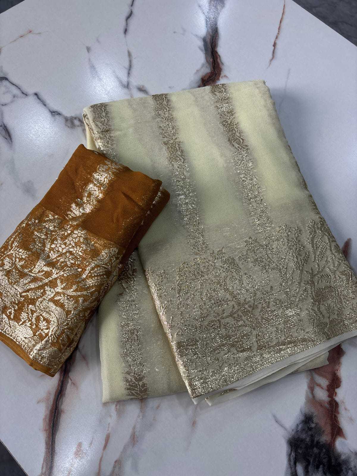 Ynf Pure Viscos RIN178 tiger pattern Sarees Wedding Collections Festive Collections Wholesale Designer Sarees Georgette Sarees Viscose Saree Manufacturer