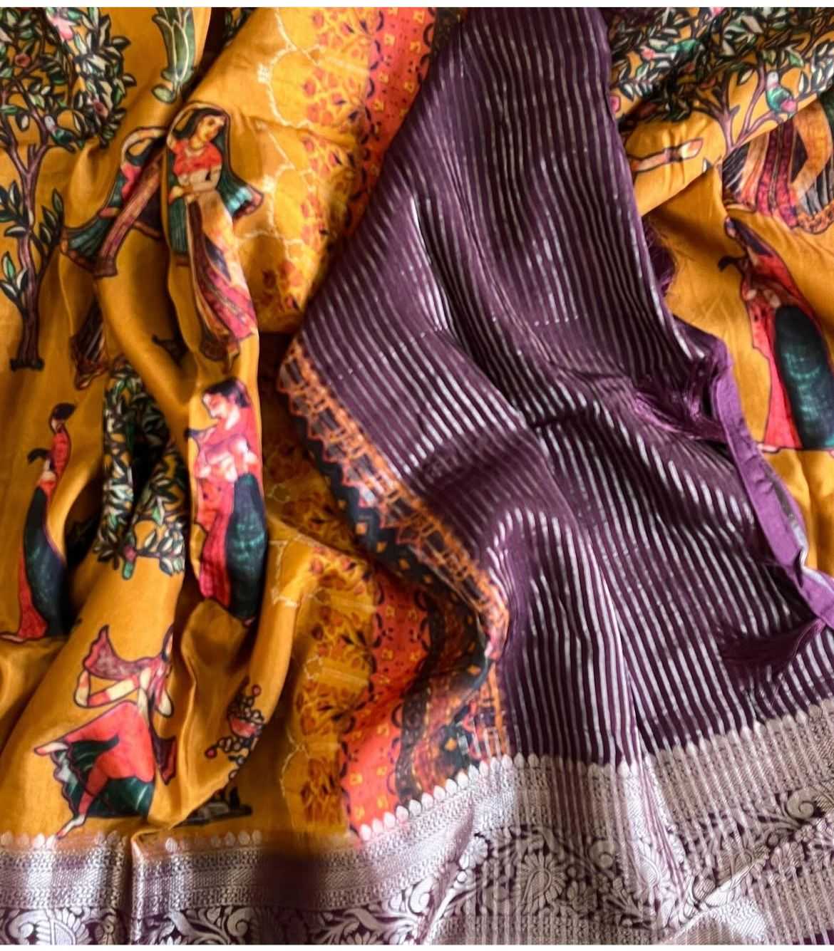 Ynf Pure Viscos RIN203 elegant Sarees Wedding Collections Festive Collections Wholesale Printed Sarees Kalamkari Sarees Viscose Saree Manufacturer