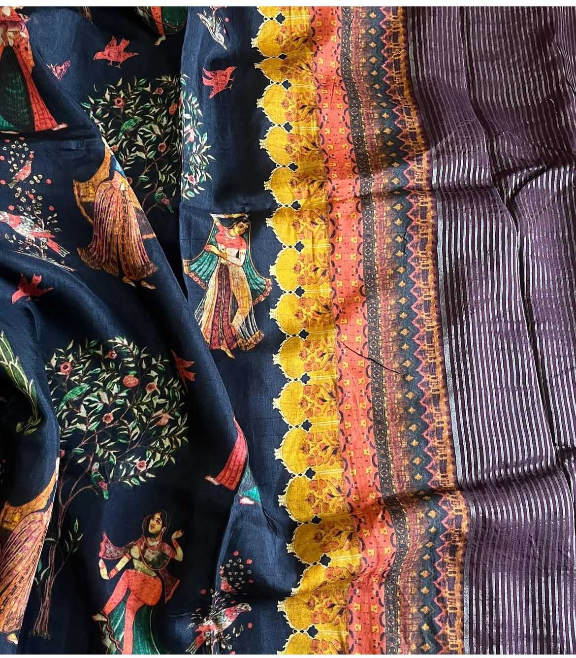 Ynf Pure Viscos RIN203 elegant Sarees Wedding Collections Festive Collections Wholesale Printed Sarees Kalamkari Sarees Viscose Saree Manufacturer