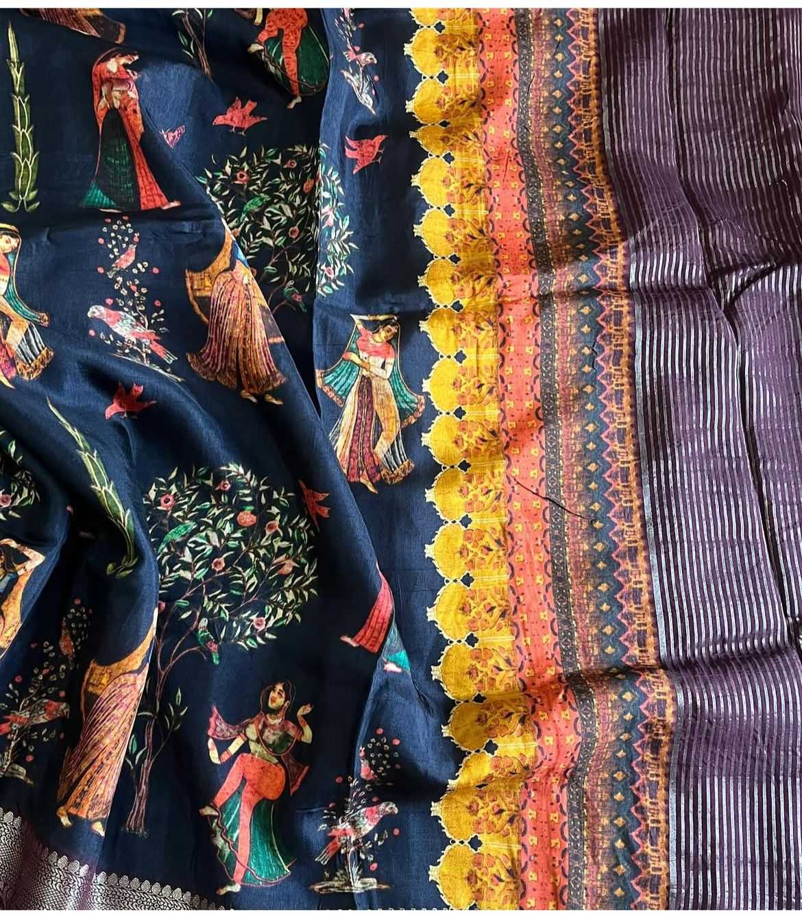 Ynf Pure Viscos RIN203 elegant Sarees Wedding Collections Festive Collections Wholesale Printed Sarees Kalamkari Sarees Viscose Saree Manufacturer