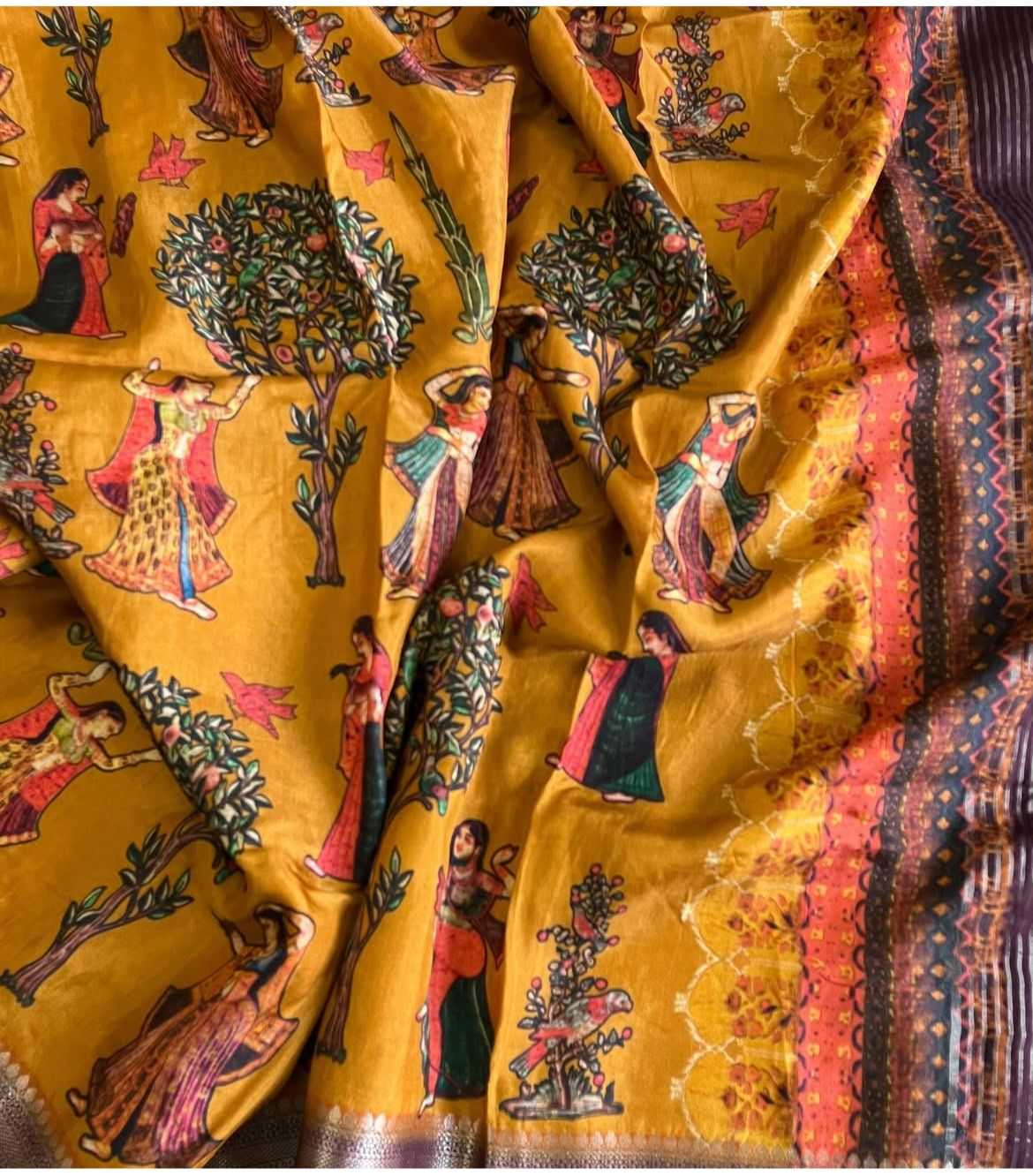 Ynf Pure Viscos RIN203 elegant Sarees Wedding Collections Festive Collections Wholesale Printed Sarees Kalamkari Sarees Viscose Saree Manufacturer
