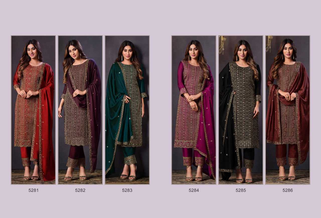 Ynf Rangoli Silk KESH504 5281 Suits & Dresses Wholesale Semi-Stitched Suits A-Line Suits Casual Dresses Manufacturer