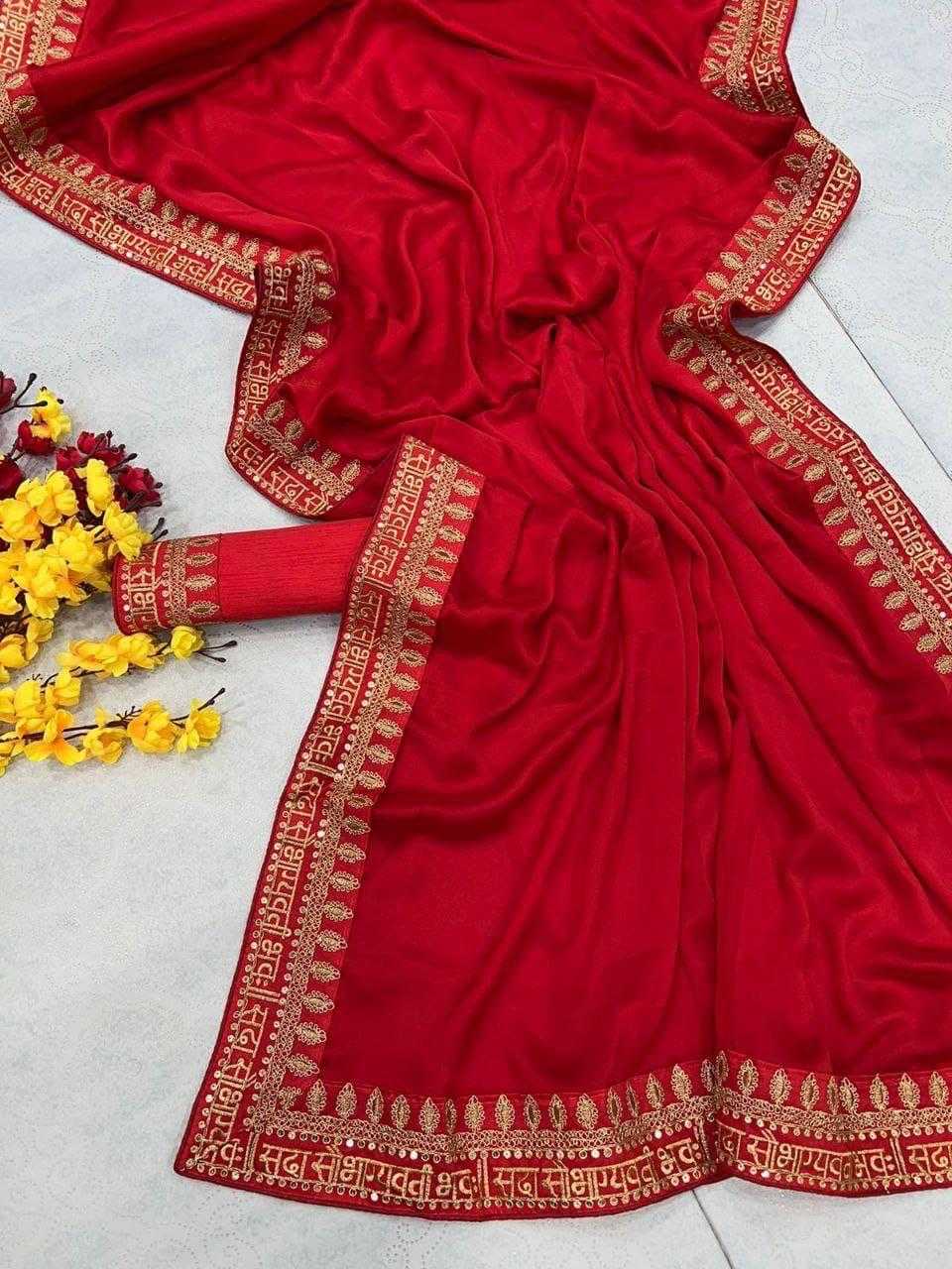 Ynf Rangoli Silk RIN134 0165 Silk Sarees Wedding Collections Festive Collections Wholesale Soft Silk Sarees Embroidered Silk Sarees Red Silk Sarees Manufacturer