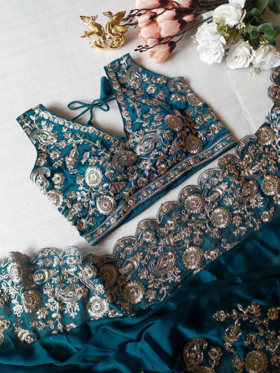 Ynf Rangoli Silk RIN171 delicately Sarees Wholesale Party Wear Sarees Sarees With Blouse Manufacturer