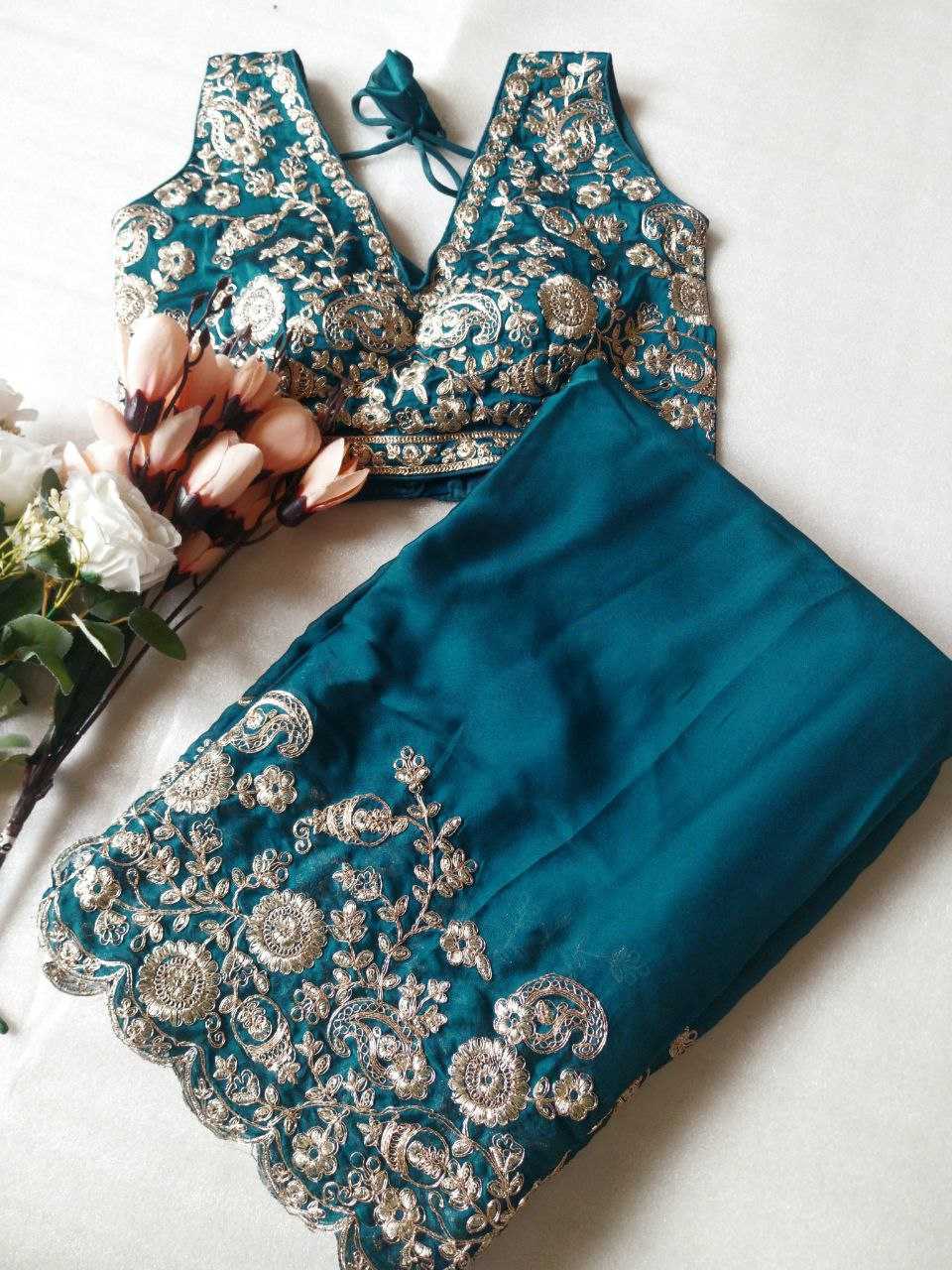 Ynf Rangoli Silk RIN171 delicately Sarees Wholesale Party Wear Sarees Sarees With Blouse Manufacturer
