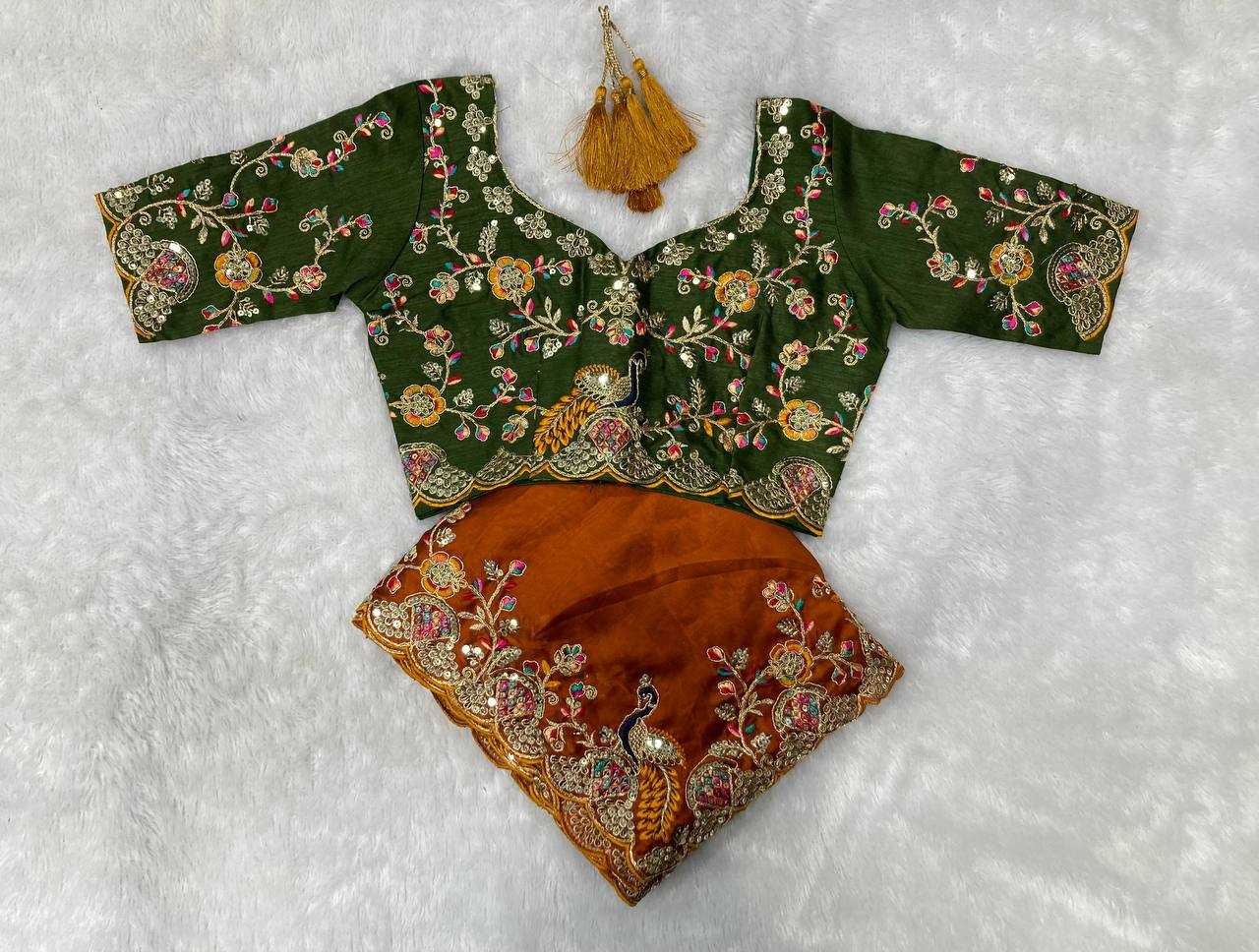Ynf Rangoli Silk RIN188 Morla Sarees Wholesale Designer Sarees Party Wear Sarees Embroidered Sarees Manufacturer