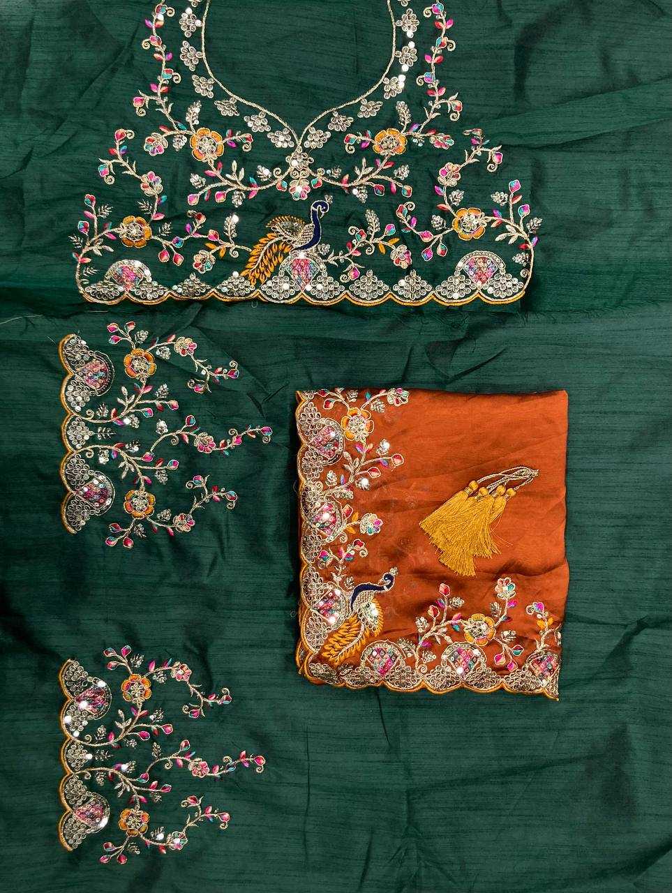 Ynf Rangoli Silk RIN188 Morla Sarees Wholesale Designer Sarees Party Wear Sarees Embroidered Sarees Manufacturer