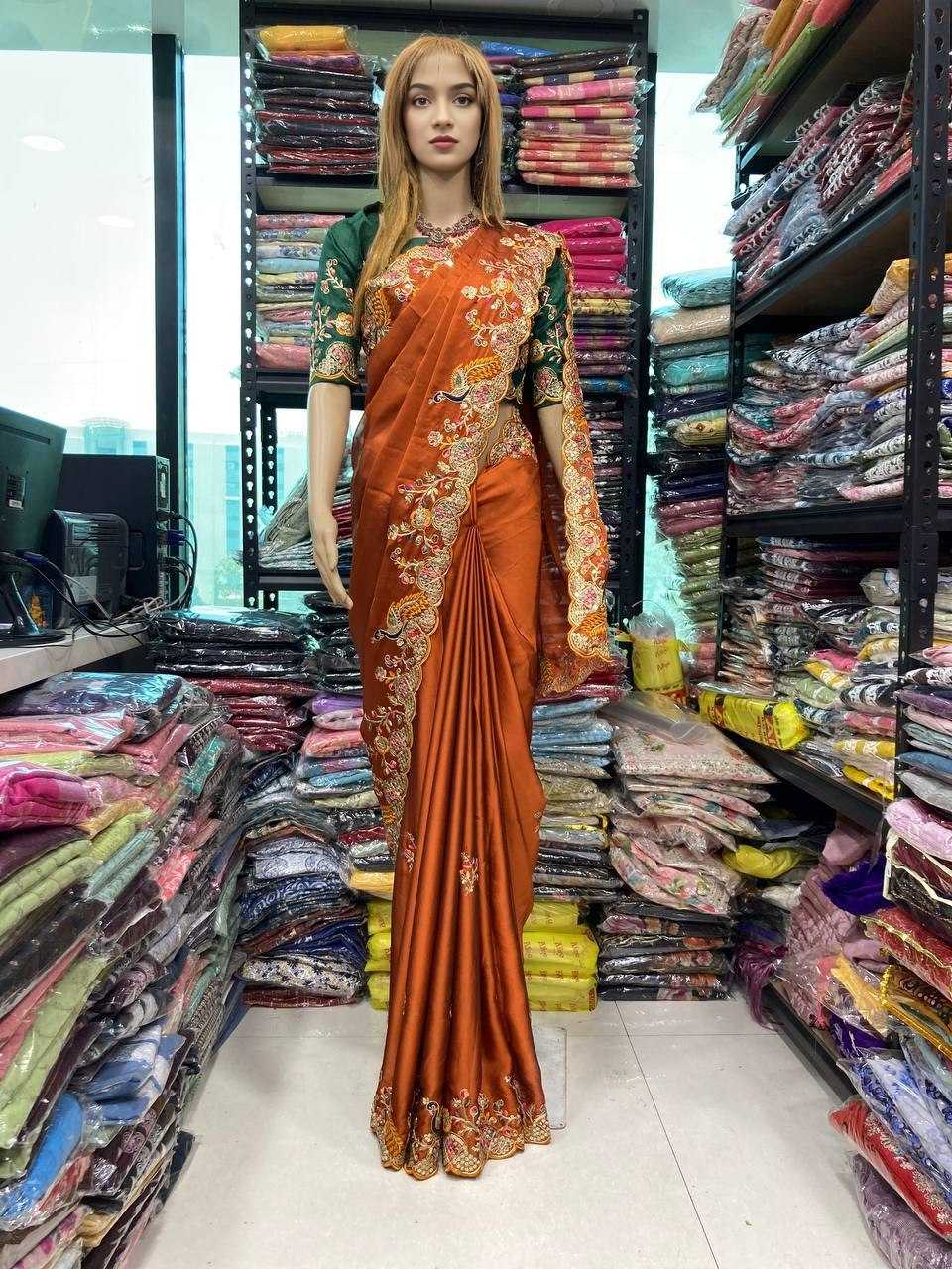 Ynf Rangoli Silk RIN188 Morla Sarees Wholesale Designer Sarees Party Wear Sarees Embroidered Sarees Manufacturer