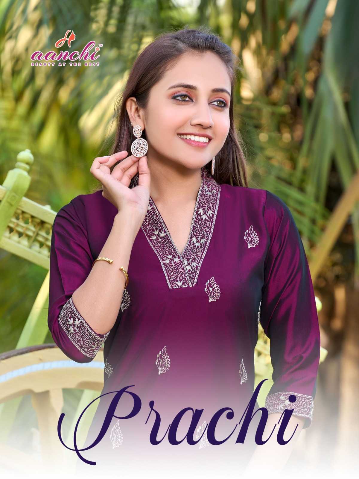 Ynf Rangoli Silk RIN190 AANCHI-PRACHI Setwise Collections Wholesale Kurtis Catalogs Manufacturer
