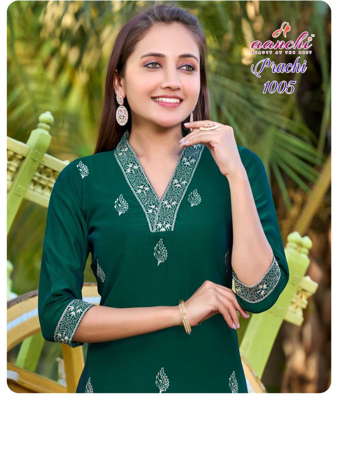Ynf Rangoli Silk RIN190 AANCHI-PRACHI Setwise Collections Wholesale Kurtis Catalogs Manufacturer