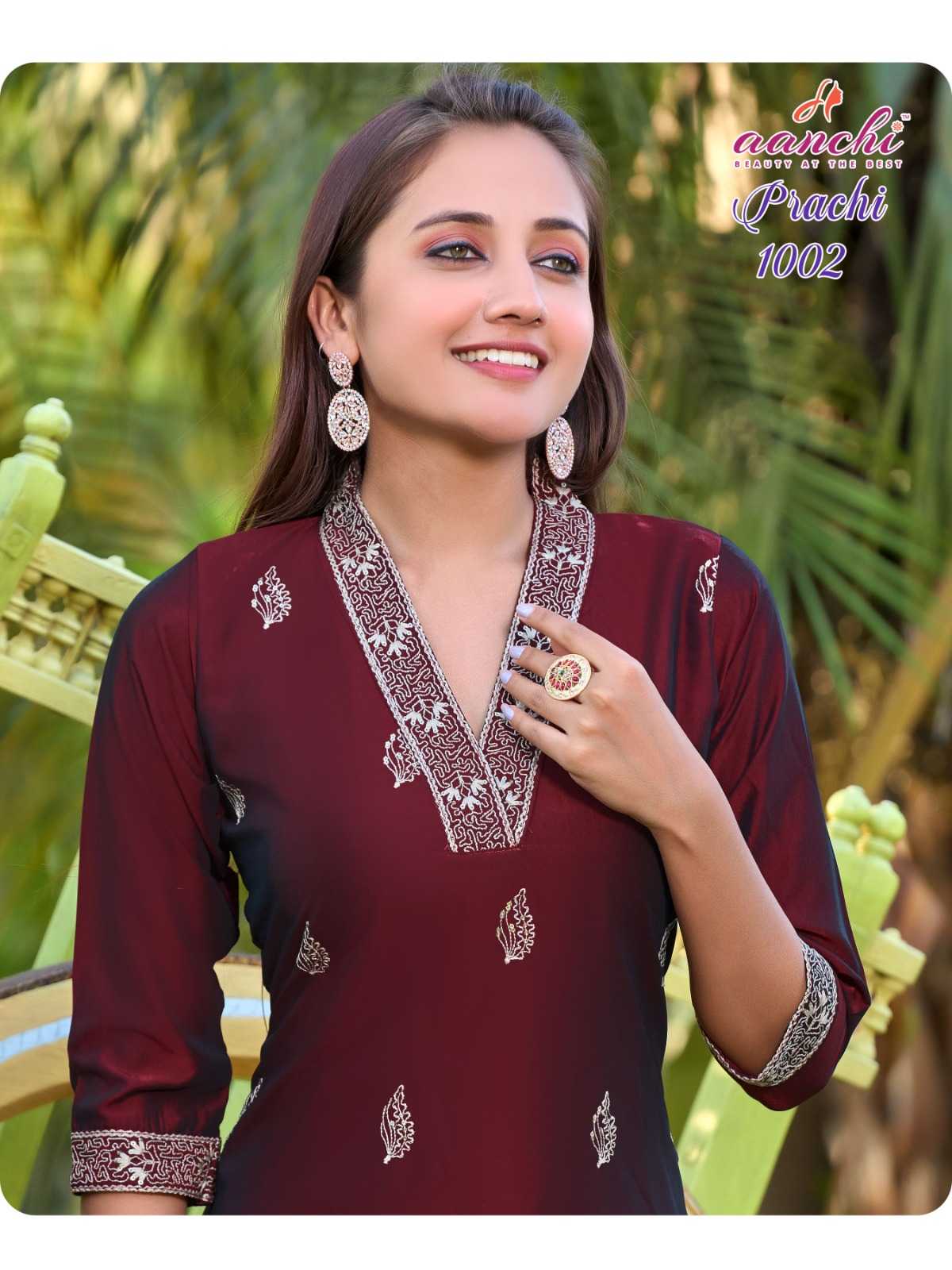 Ynf Rangoli Silk RIN190 AANCHI-PRACHI Setwise Collections Wholesale Kurtis Catalogs Manufacturer