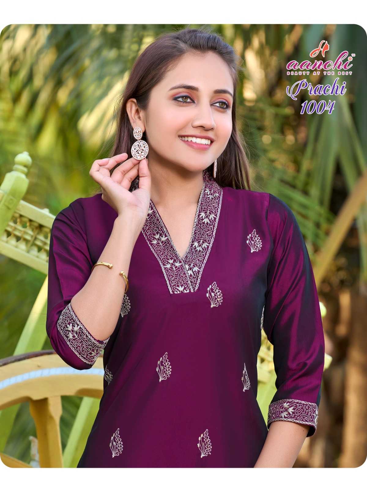 Ynf Rangoli Silk RIN190 AANCHI-PRACHI Setwise Collections Wholesale Kurtis Catalogs Manufacturer