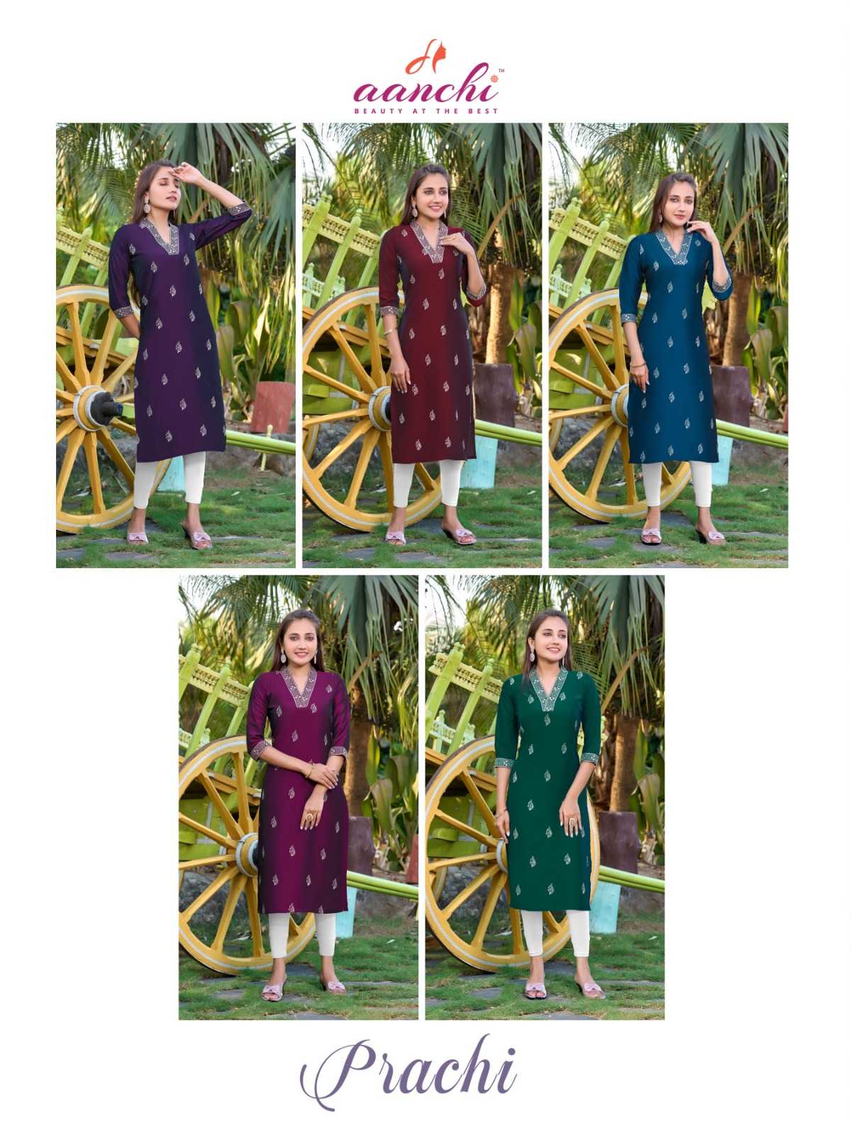 Ynf Rangoli Silk RIN190 AANCHI-PRACHI Setwise Collections Wholesale Kurtis Catalogs Manufacturer