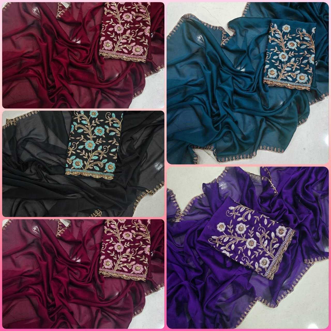 Ynf Rangoli Silk RIN216 BHAURANI Sarees Wholesale Embroidered Sarees Cutwork Saree Silk Sarees Manufacturer