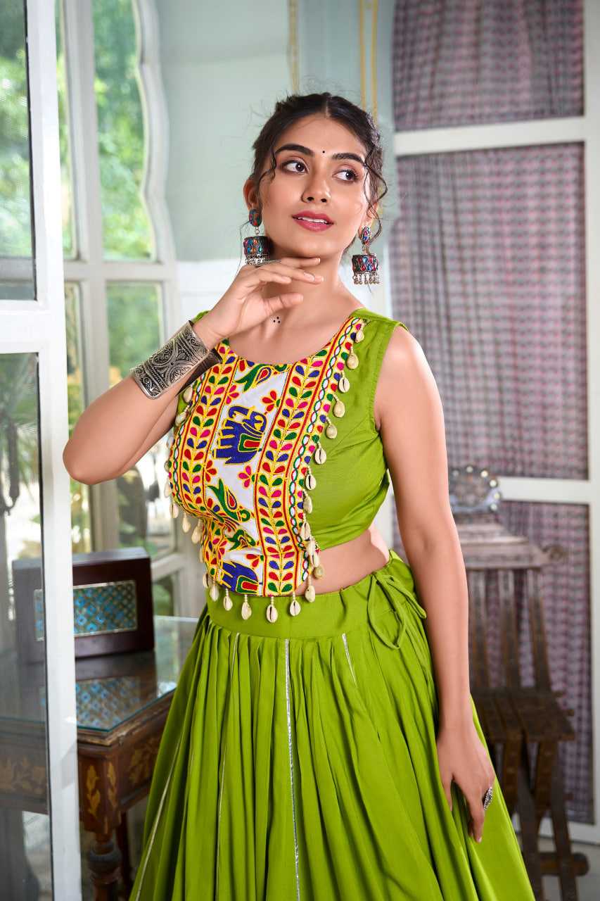 Ynf Rayon KESH134 1616 Lehengas Wedding Collections Festive Collections Wholesale Gota Patti Lehenga Lehenga With Blouse Navratri Chaniya Choli Manufacturer