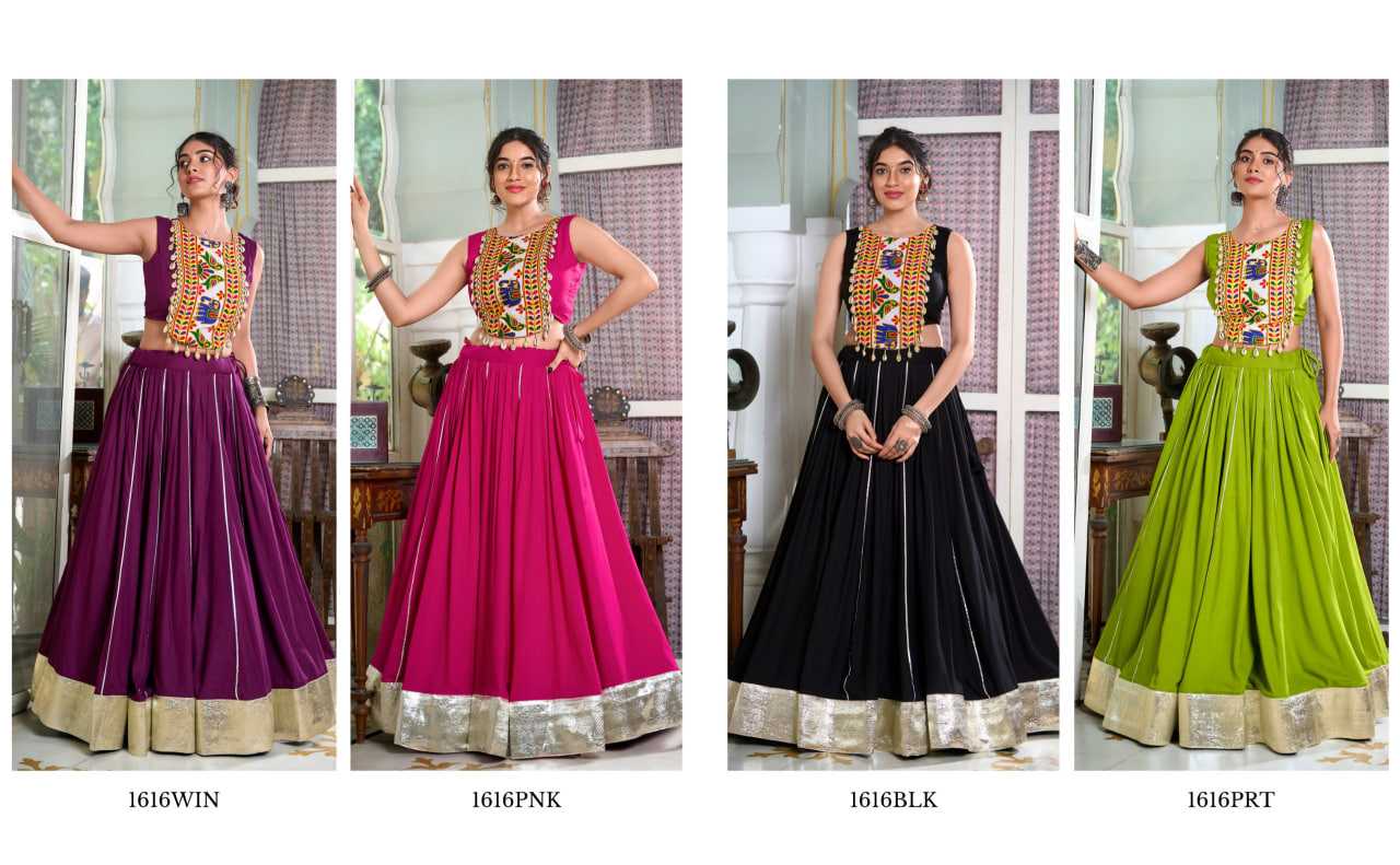 Ynf Rayon KESH134 1616 Lehengas Wedding Collections Festive Collections Wholesale Gota Patti Lehenga Lehenga With Blouse Navratri Chaniya Choli Manufacturer