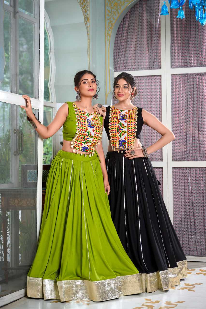 Ynf Rayon KESH134 1616 Lehengas Wedding Collections Festive Collections Wholesale Gota Patti Lehenga Lehenga With Blouse Navratri Chaniya Choli Manufacturer