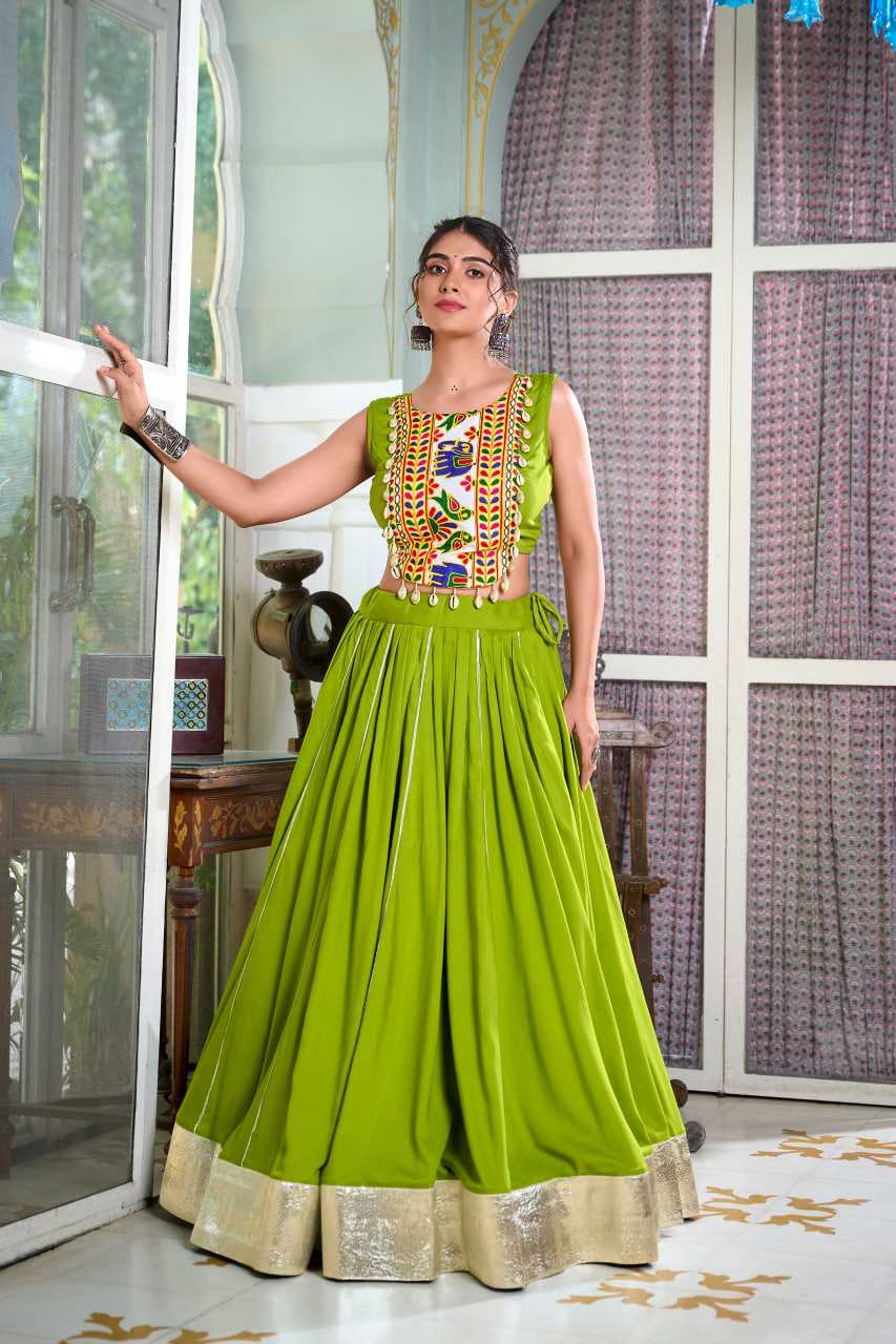 Ynf Rayon KESH134 1616 Lehengas Wedding Collections Festive Collections Wholesale Gota Patti Lehenga Lehenga With Blouse Navratri Chaniya Choli Manufacturer