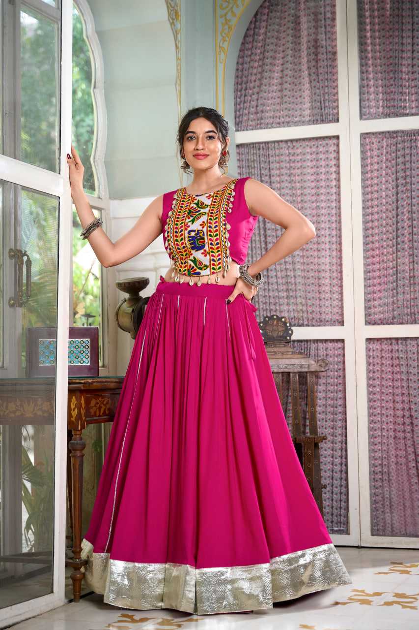 Ynf Rayon KESH134 1616 Lehengas Wedding Collections Festive Collections Wholesale Gota Patti Lehenga Lehenga With Blouse Navratri Chaniya Choli Manufacturer