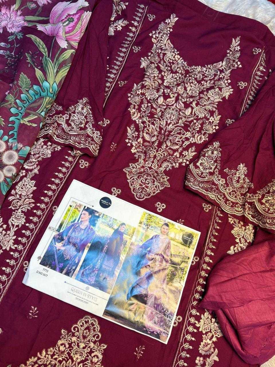 Ynf Rayon KESH444 OMBRE-1617 Suits & Dresses Wedding Collections Festive Collections Wholesale Embroidery Suits Cotton Suits Red Salwar Suit Manufacturer