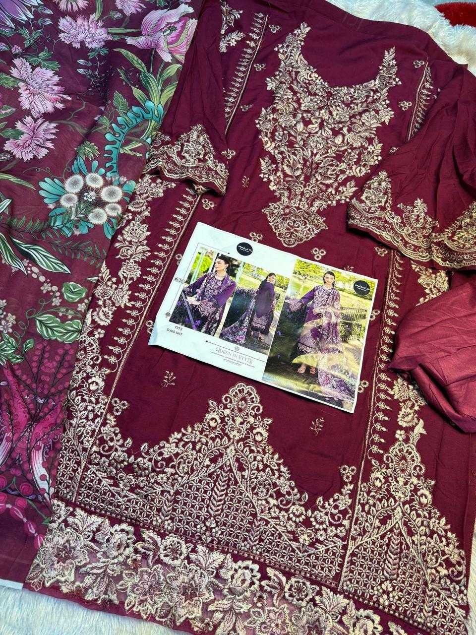Ynf Rayon KESH444 OMBRE-1617 Suits & Dresses Wedding Collections Festive Collections Wholesale Embroidery Suits Cotton Suits Red Salwar Suit Manufacturer