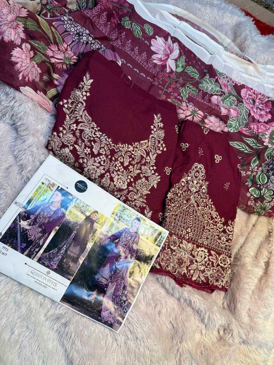 Ynf Rayon KESH444 OMBRE-1617 Suits & Dresses Wedding Collections Festive Collections Wholesale Embroidery Suits Cotton Suits Red Salwar Suit Manufacturer
