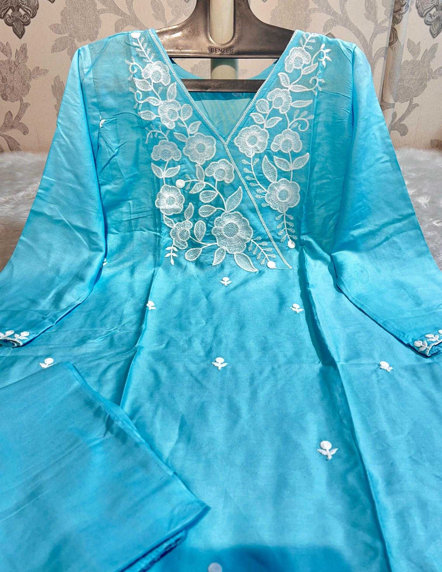 Ynf Rayon KESH502 1008 Kurti Wholesale Designer Kurtis Embroidered Kurtis Kurti With Pants Manufacturer