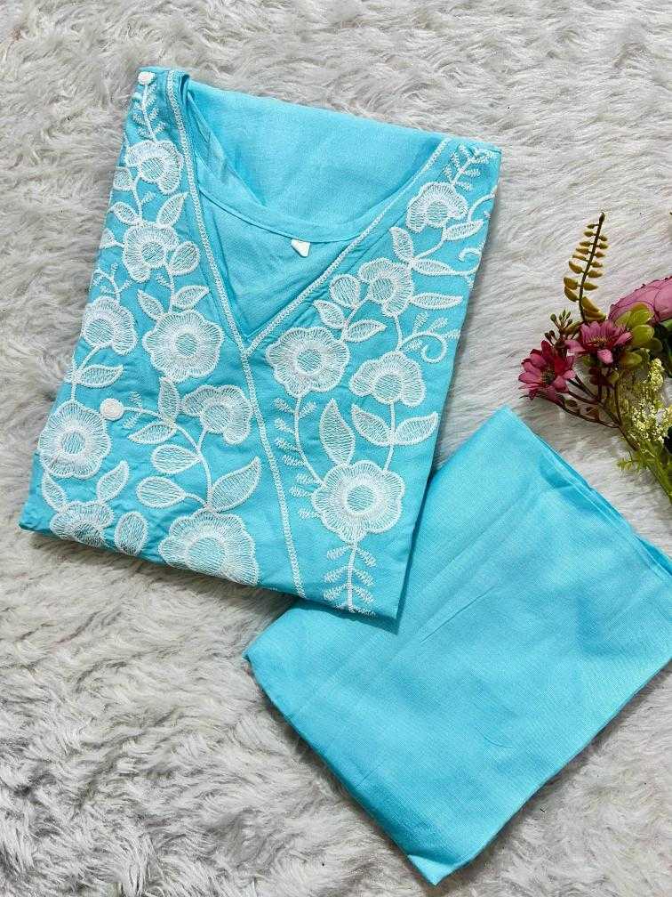 Ynf Rayon KESH502 1008 Kurti Wholesale Designer Kurtis Embroidered Kurtis Kurti With Pants Manufacturer