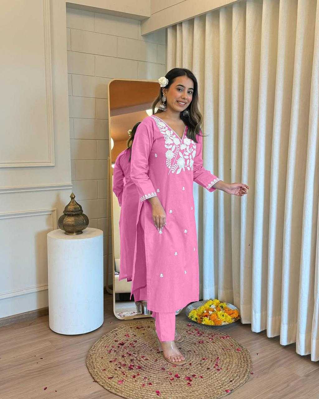 Ynf Rayon KESH502 1008 Kurti Wholesale Designer Kurtis Embroidered Kurtis Kurti With Pants Manufacturer