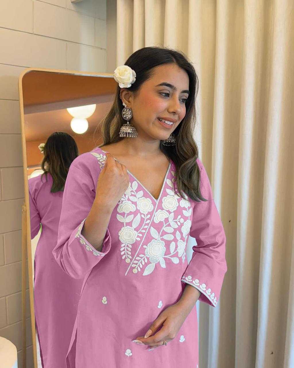 Ynf Rayon KESH502 1008 Kurti Wholesale Designer Kurtis Embroidered Kurtis Kurti With Pants Manufacturer