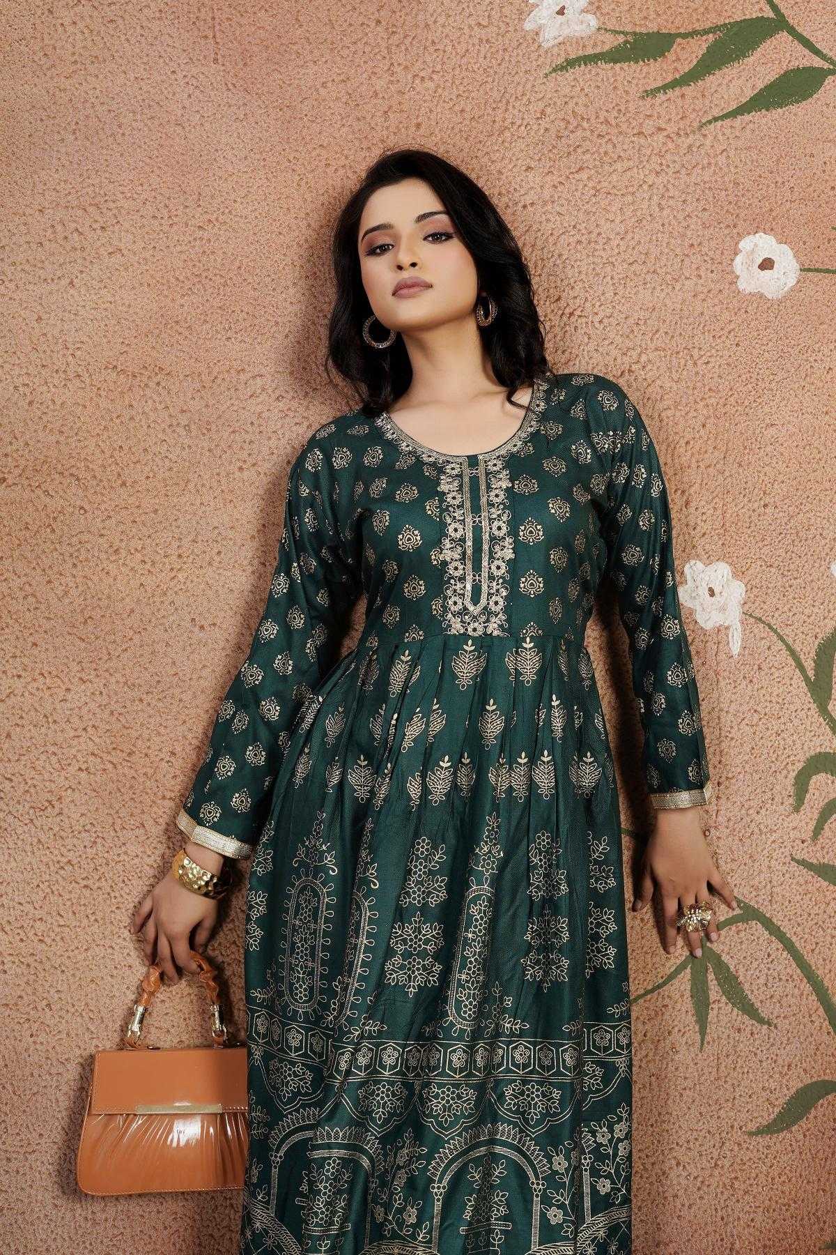 Ynf Rayon KESH502 style Gowns Wholesale Embroidery Gowns Wedding Gown Designer Gowns Manufacturer