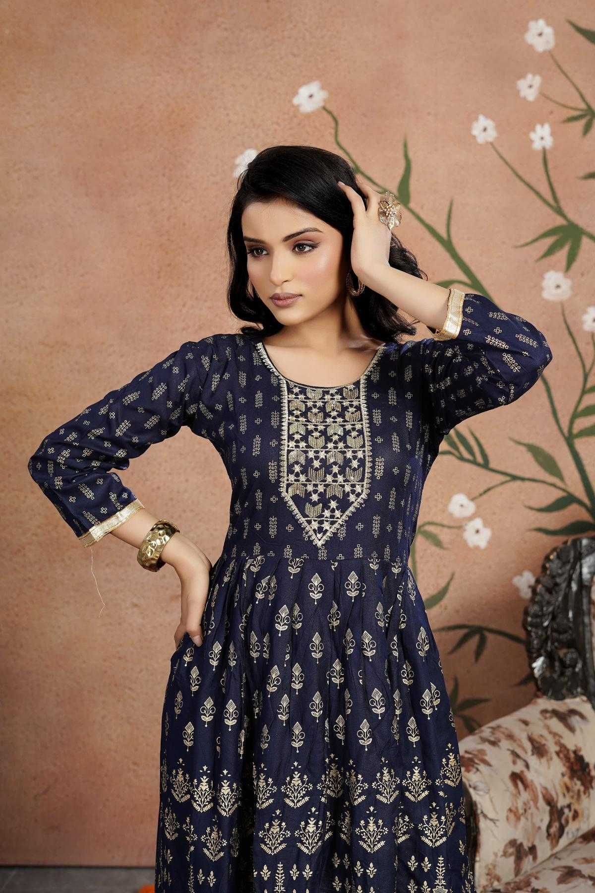 Ynf Rayon KESH502 style Gowns Wholesale Embroidery Gowns Wedding Gown Designer Gowns Manufacturer