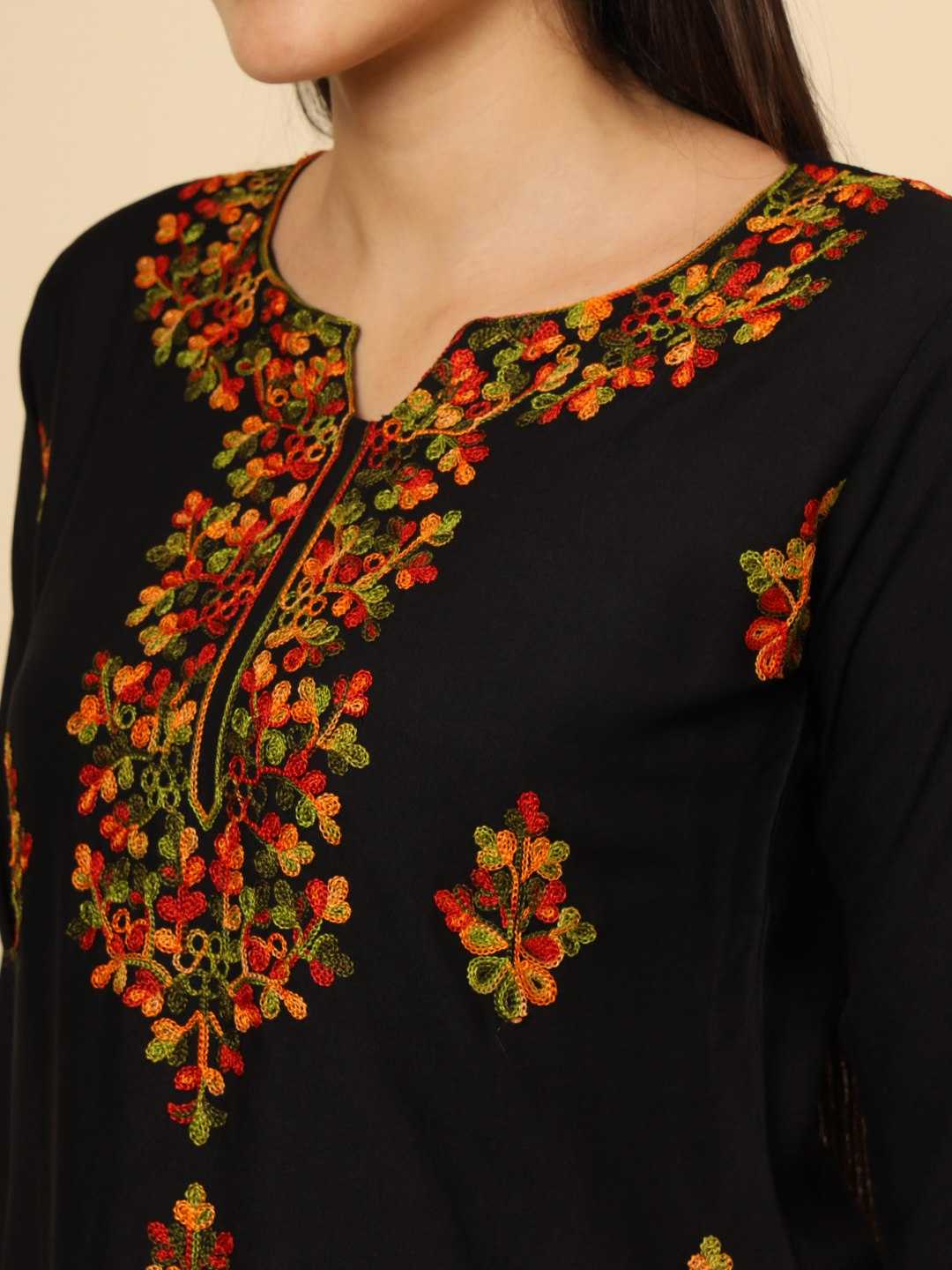 Ynf Rayon RIN188 Navratri Special Kurti Western Wears Festive Collections Wholesale Casual Kurtis Rayon Kurtis Chikankari Kurtis Manufacturer