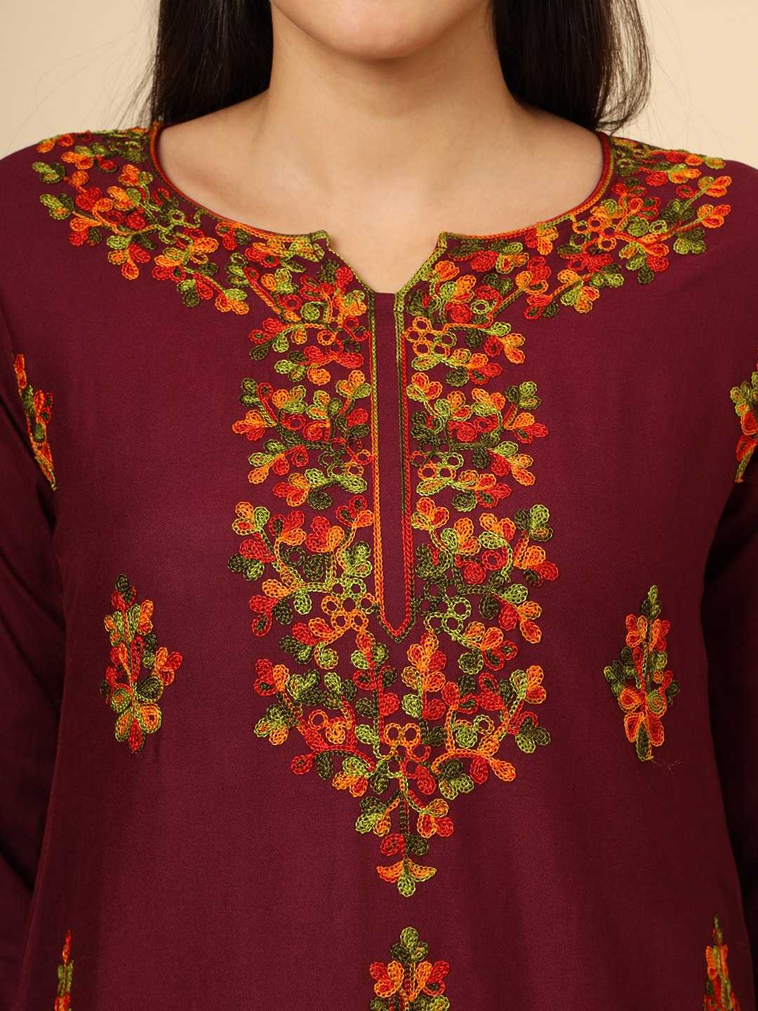 Ynf Rayon RIN188 Navratri Special Kurti Western Wears Festive Collections Wholesale Casual Kurtis Rayon Kurtis Chikankari Kurtis Manufacturer