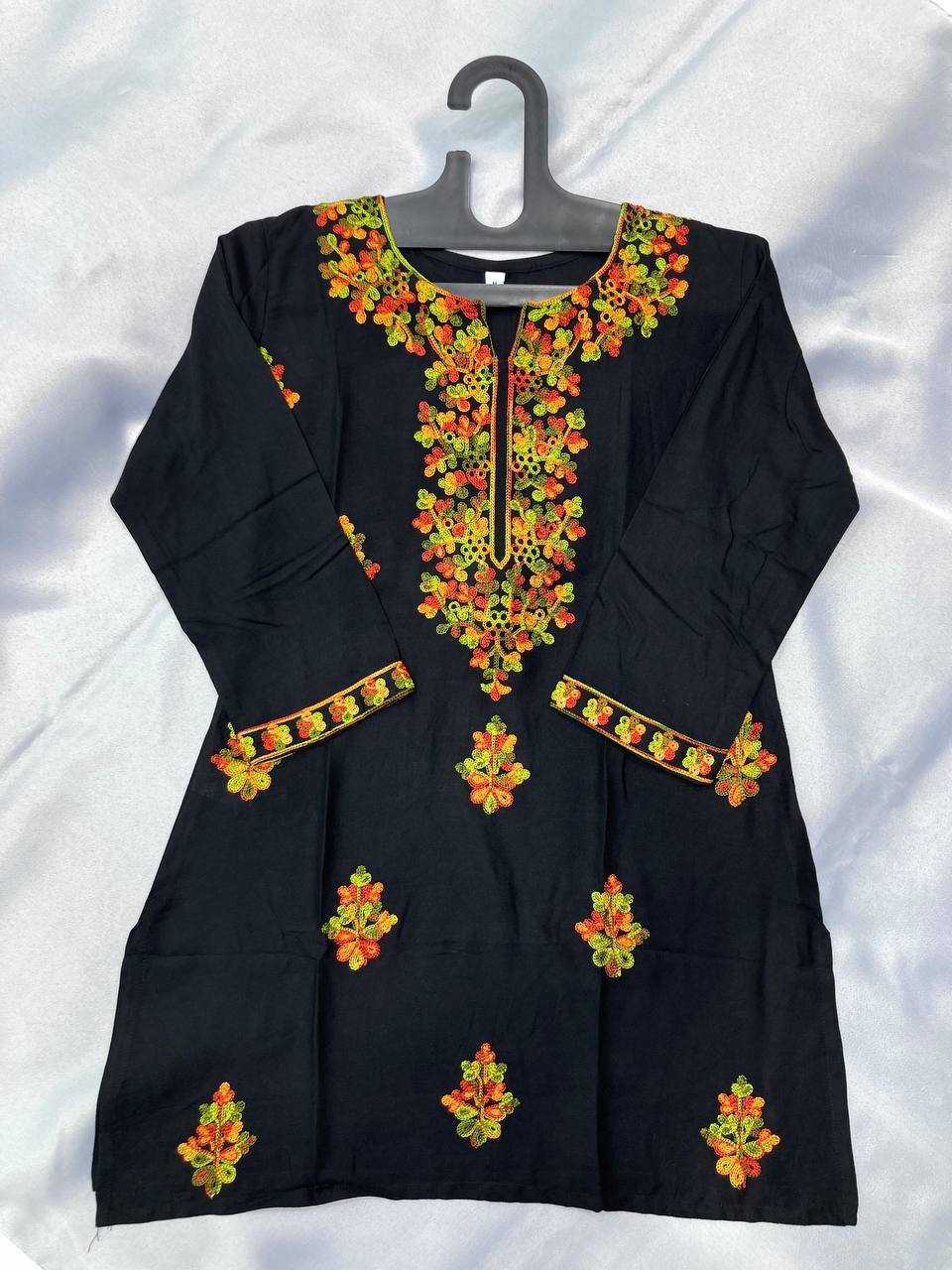 Ynf Rayon RIN188 Navratri Special Kurti Western Wears Festive Collections Wholesale Casual Kurtis Rayon Kurtis Chikankari Kurtis Manufacturer