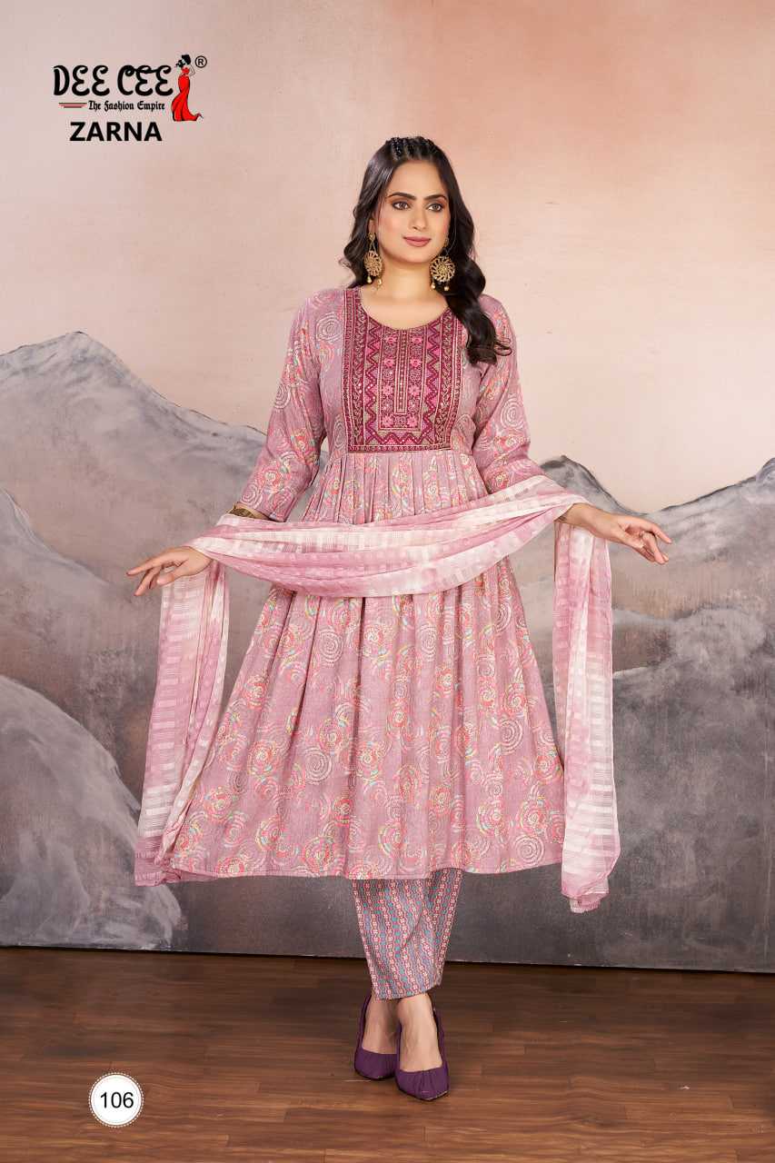Ynf Rayon RIN190 DEECEE ZARNA Setwise Collections Wholesale Gowns Catalogs Manufacturer