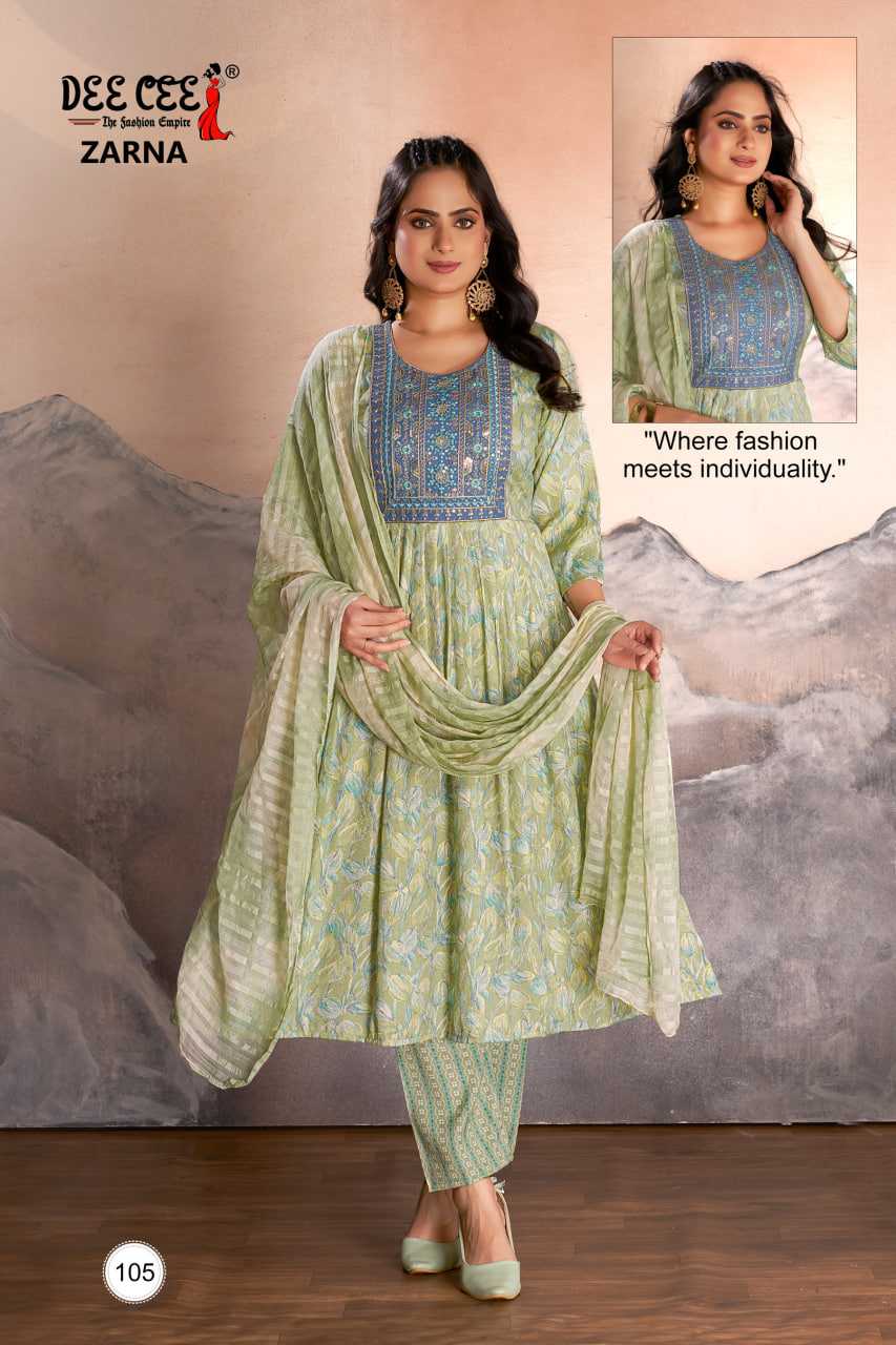 Ynf Rayon RIN190 DEECEE ZARNA Setwise Collections Wholesale Gowns Catalogs Manufacturer