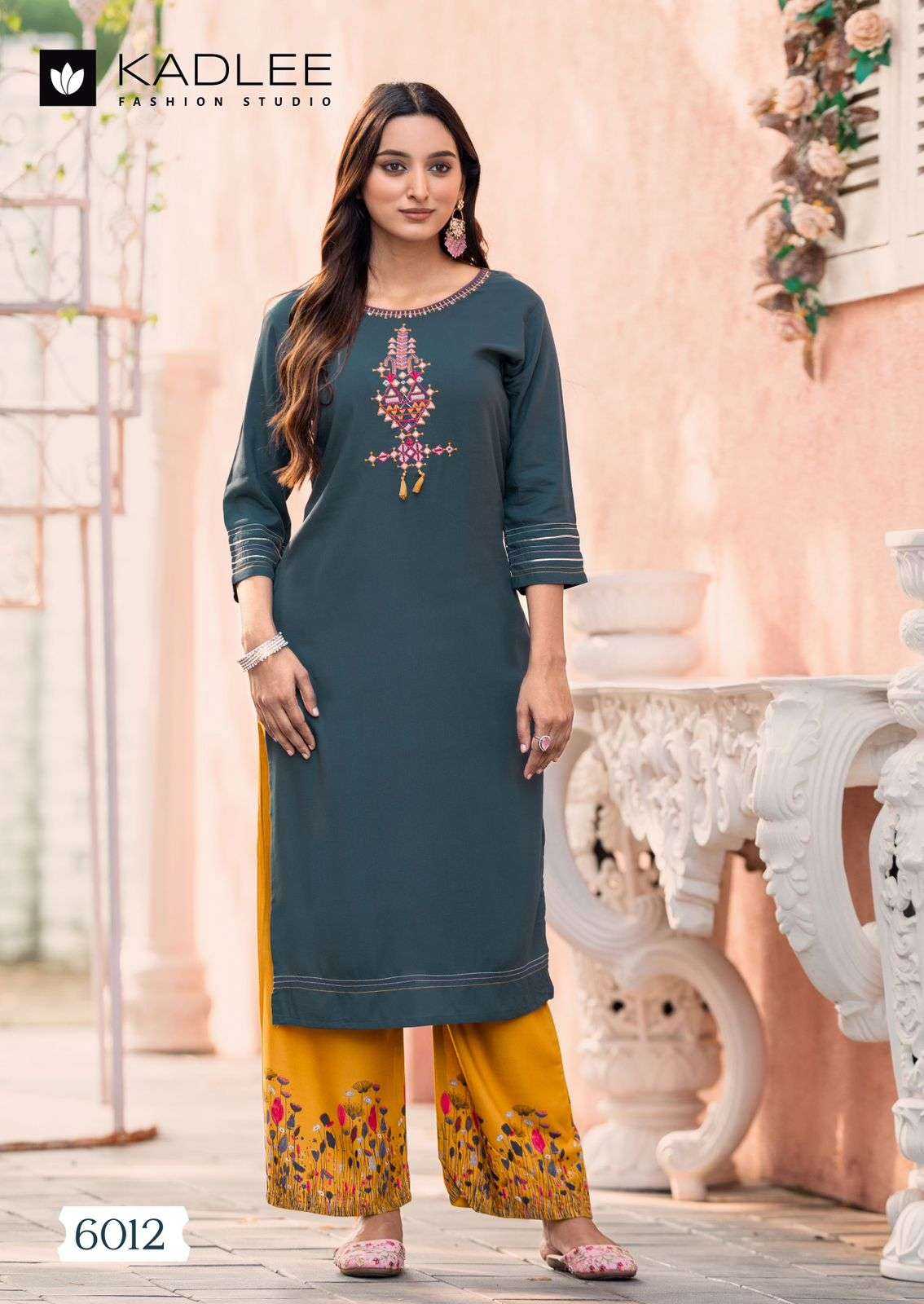 Ynf Rayon RIN190 KADLEE-Kaveri Vol 2 Setwise Collections Wholesale Kurtis Catalogs Manufacturer