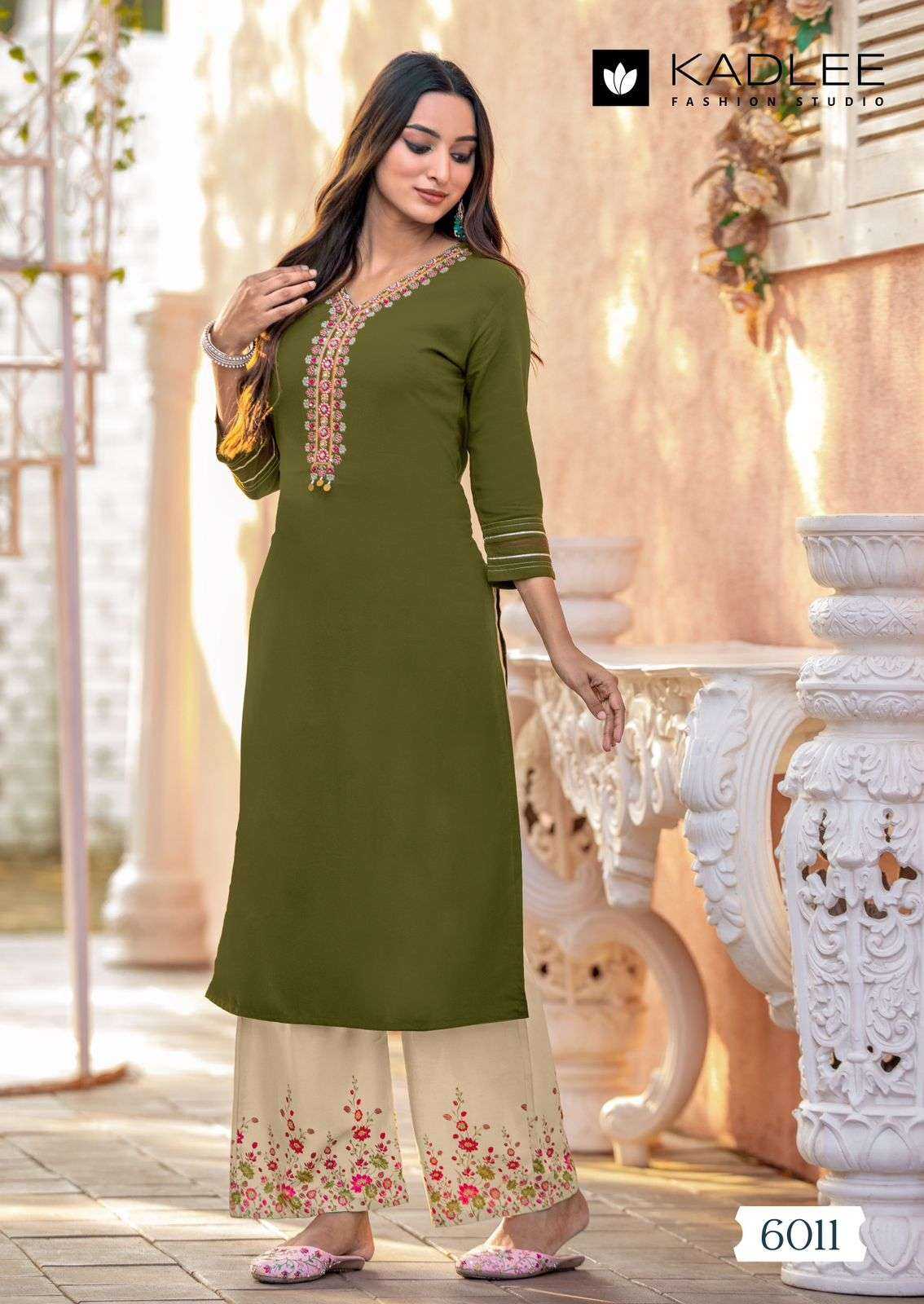 Ynf Rayon RIN190 KADLEE-Kaveri Vol 2 Setwise Collections Wholesale Kurtis Catalogs Manufacturer