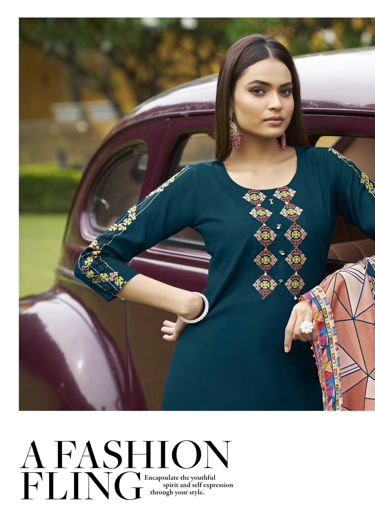 Ynf Rayon RIN190 KARISSA-ANIKA Setwise Collections Wholesale Kurtis Catalogs Manufacturer