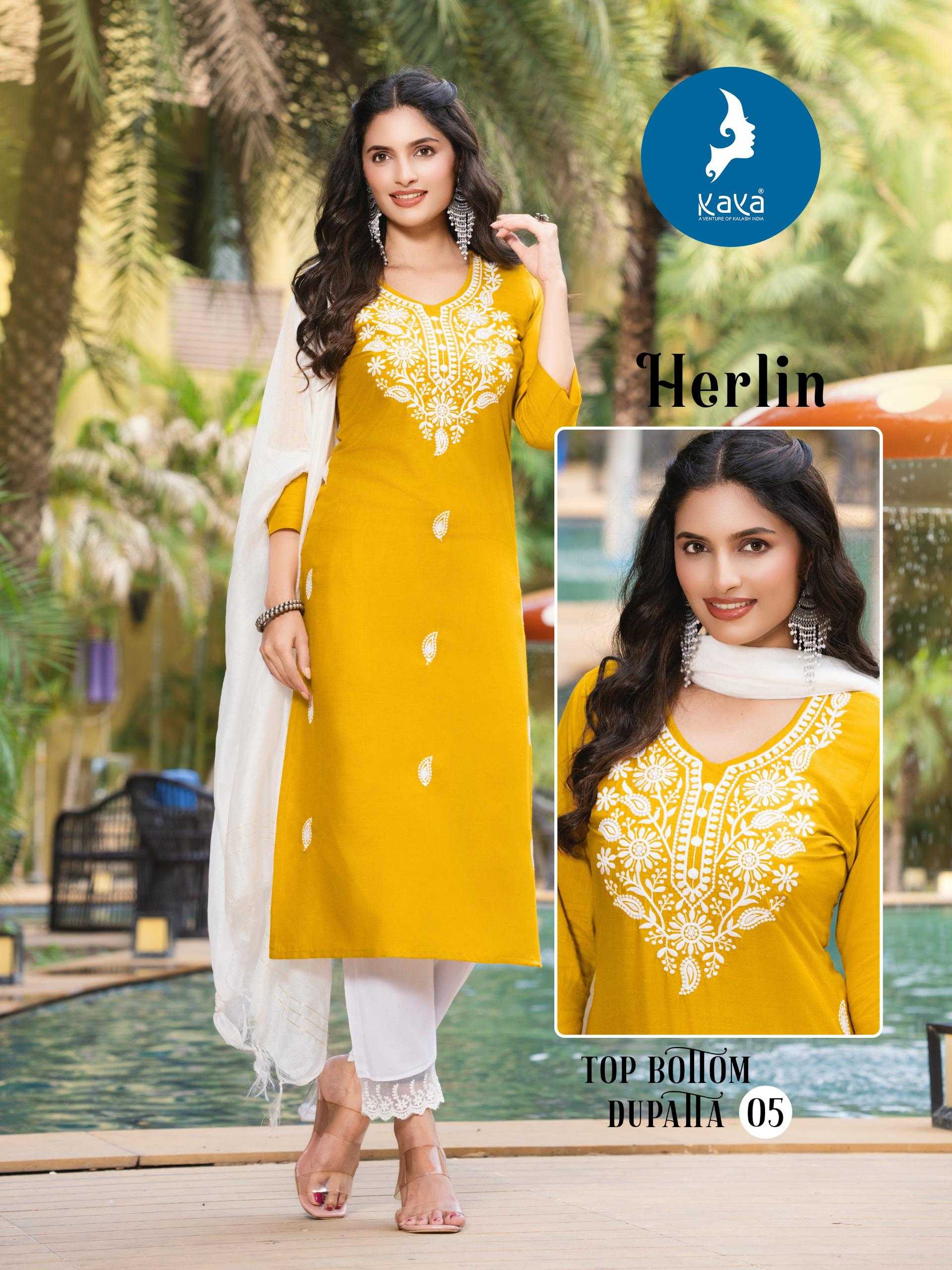 Ynf Rayon RIN190 KAYA HERLIN Setwise Collections Wholesale Kurtis Catalogs Manufacturer