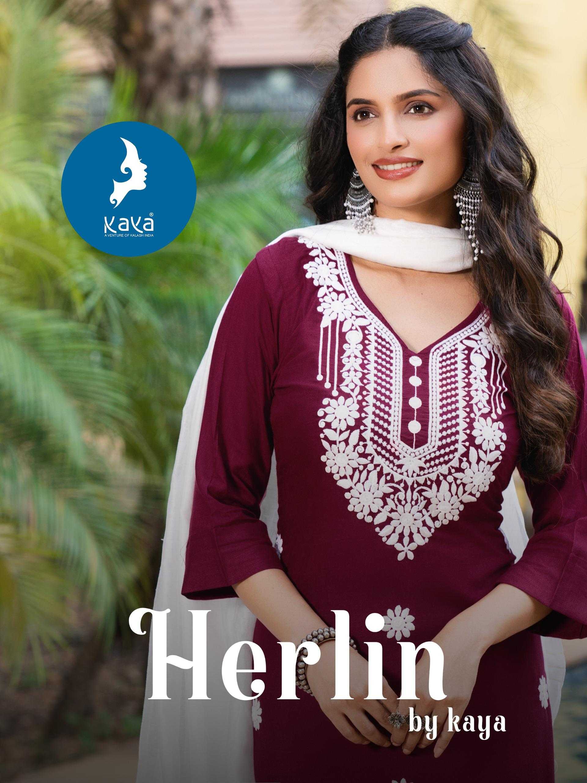 Ynf Rayon RIN190 KAYA HERLIN Setwise Collections Wholesale Kurtis Catalogs Manufacturer