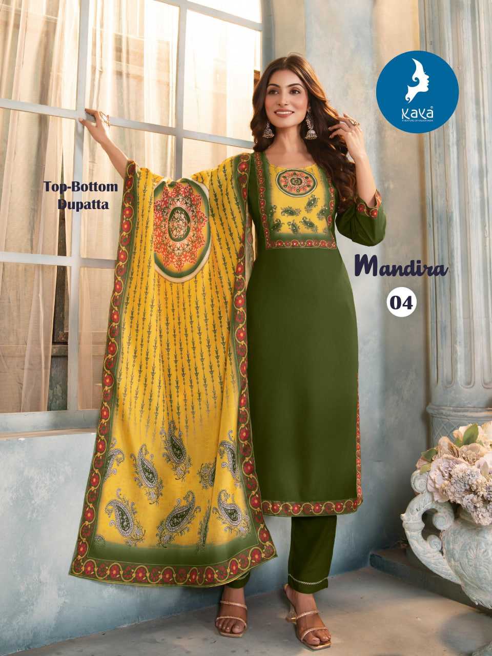 Ynf Rayon RIN190 KAYA MANDIRA Setwise Collections Wholesale Kurtis Catalogs Manufacturer