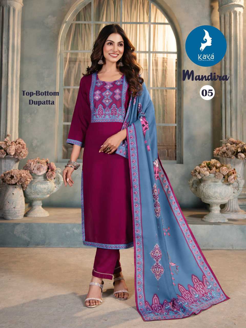 Ynf Rayon RIN190 KAYA MANDIRA Setwise Collections Wholesale Kurtis Catalogs Manufacturer