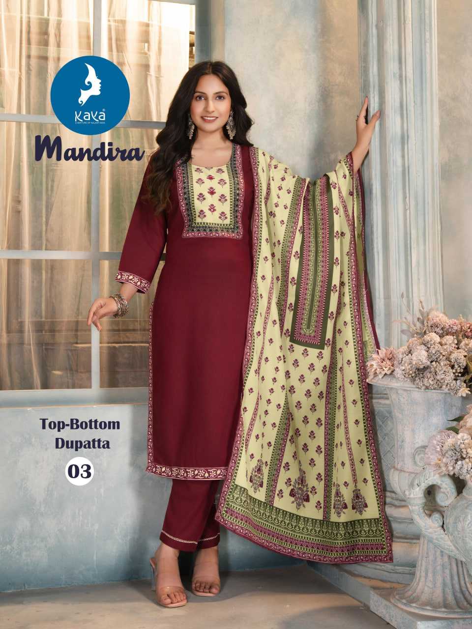 Ynf Rayon RIN190 KAYA MANDIRA Setwise Collections Wholesale Kurtis Catalogs Manufacturer