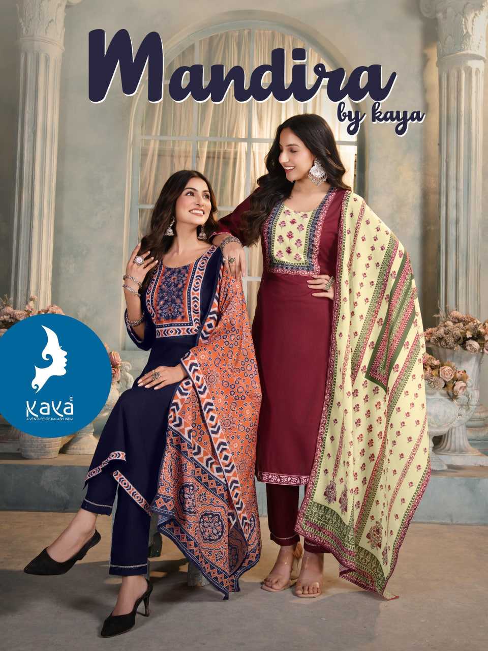 Ynf Rayon RIN190 KAYA MANDIRA Setwise Collections Wholesale Kurtis Catalogs Manufacturer